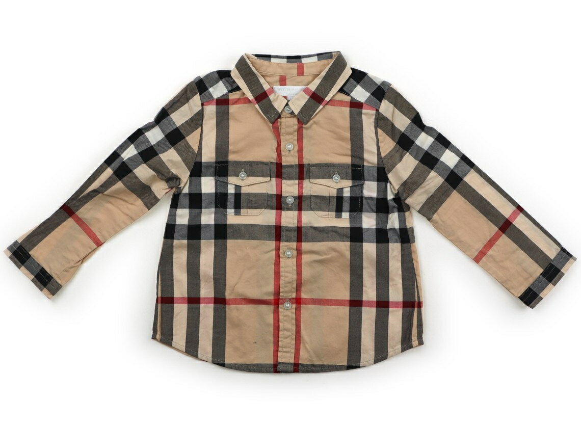 バーバリー BURBERRY シャツ・ブラウス 80 男の子 キャメルバーバリーチェック 子供服 ベビー服 キッズ アウトレット ユーズド 【中古】キッズ・ベビー・マタニティ