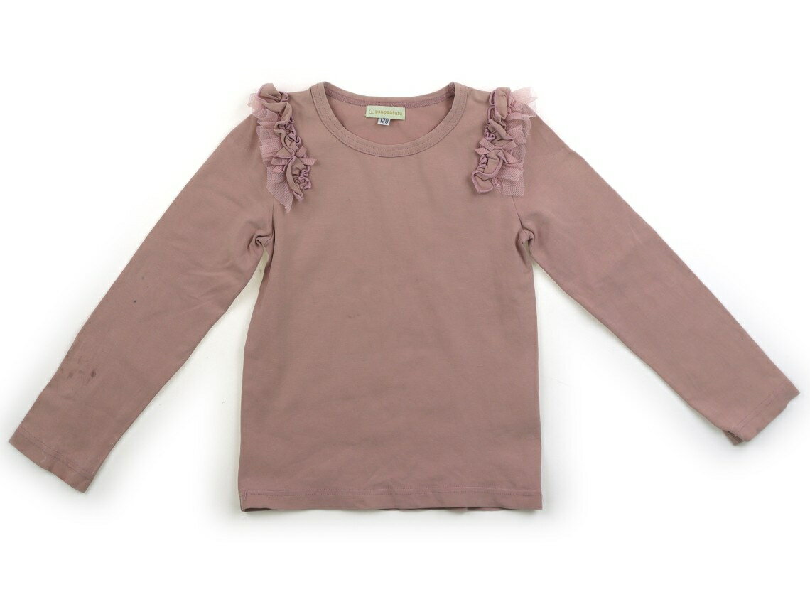 Rakuten - パンパンチュチュ panpantutu Tシャツ・カットソー 120 女の子 ダスティピンク 子供服 ベビー服 キッズ アウトレット ユーズド 【中古】キッズ・ベビー・マタニティ