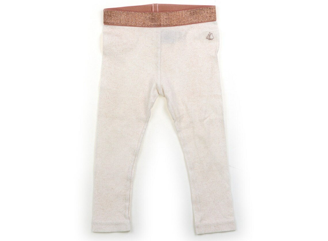 プチバトー PETIT BATEAU レギンス 80 女の子 オフホワイト・ピンクゴールド 子供服 ベビー服 キッズ アウトレット ユーズド 【中古】キッズ・ベビー・マタニティ