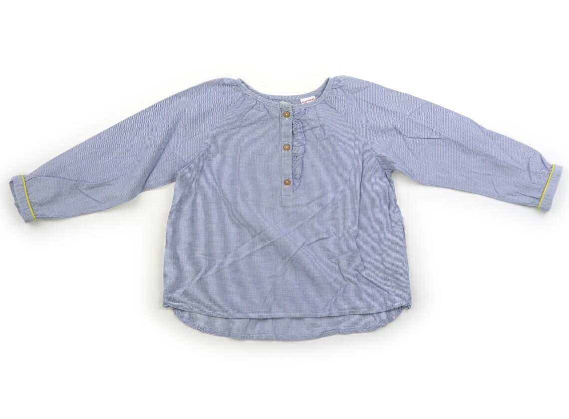 Rakuten - ザラ ZARA Tシャツ・カットソー 95 女の子 ブルー・格子柄 子供服 ベビー服 キッズ アウトレット ユーズド 【中古】キッズ・ベビー・マタニティ