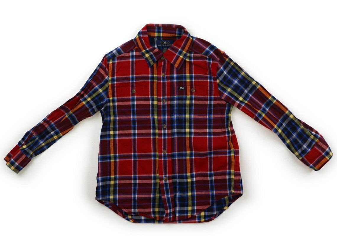 ポロラルフローレン POLO RALPH LAUREN ポロシャツ 110 男の子 レッド他・チェック 子供服 ベビー服 キッズ アウトレット ユーズド 【中古】キッズ・ベビー・マタニティ