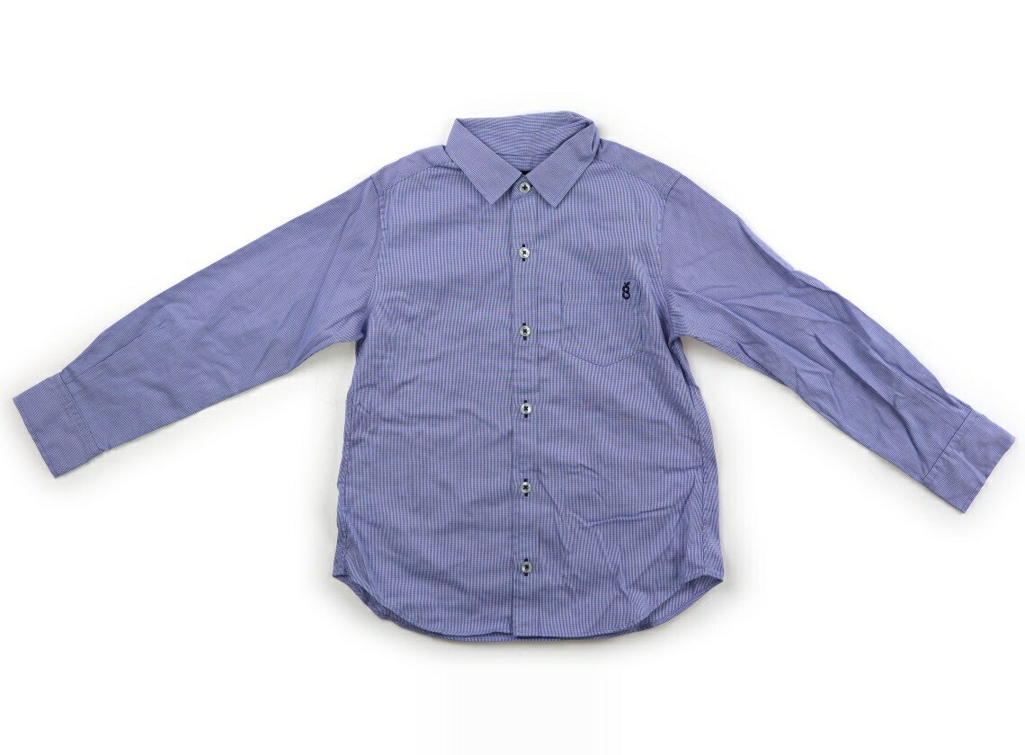 Rakuten - ユナイテッドアローズ UNITED ARROWS シャツ・ブラウス 130 男の子 ブルー・格子柄風 子供服 ベビー服 キッズ アウトレット ユーズド 【中古】キッズ・ベビー・マタニティ