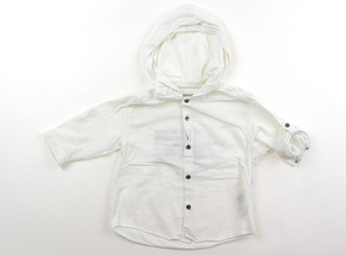 Rakuten - ザラ ZARA シャツ・ブラウス 100 男の子 ホワイト 子供服 ベビー服 キッズ アウトレット ユーズド 【中古】キッズ・ベビー・マタニティ
