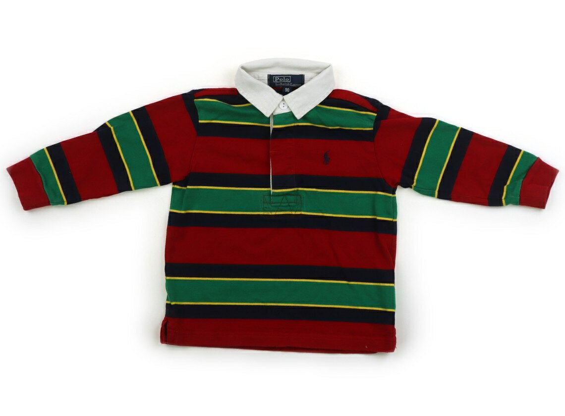 ポロラルフローレン POLO RALPH LAUREN Tシャツ・カットソー 90 男の子 レッド・ネイビー・グリーン・ボーダー 子供服 ベビー服 キッズ アウトレット ユーズド 【中古】キッズ・ベビー・マタニティ