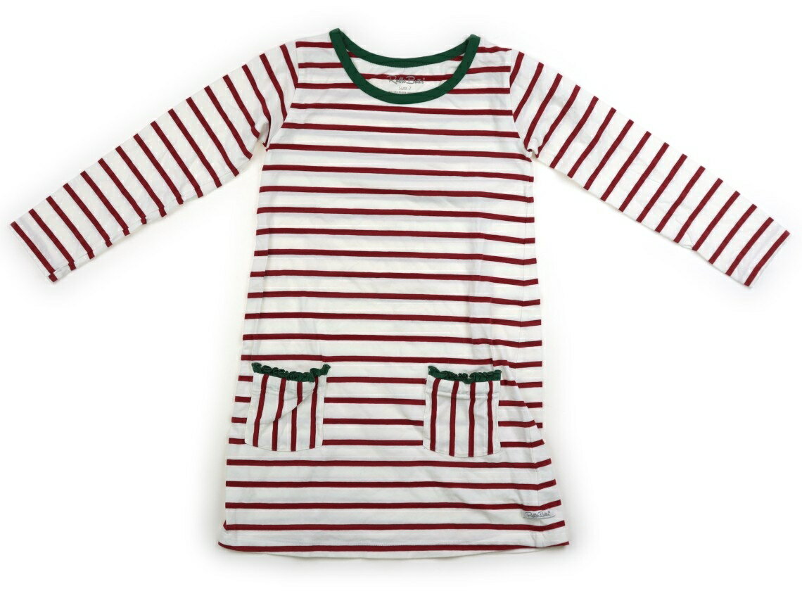 Rakuten - ラッフルバッツ Ruffle Butts ワンピース 130 女の子 ホワイト・レッド・ボーダー 子供服 ベビー服 キッズ アウトレット ユーズド 【中古】キッズ・ベビー・マタニティ