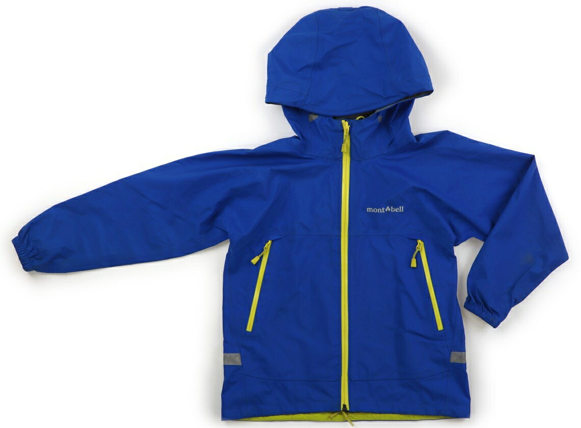 モンベル mont-bell レインコート・レインハット 130 男の子 ブルー・イエロー 子供服 ベビー服 キッズ アウトレット ユーズド 【中古】キッズ・ベビー・マタニティ