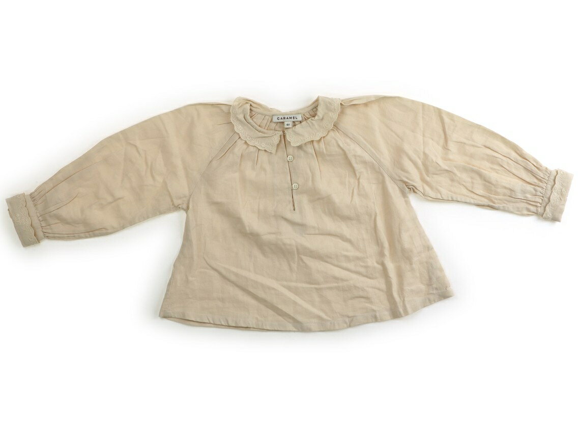 キャラメルベビー＆チャイルド Caramel Baby & Child シャツ・ブラウス 110 女の子 ベージュ 子供服 ベビー服 キッズ アウトレット ユーズド 【中古】キッズ・ベビー・マタニティ