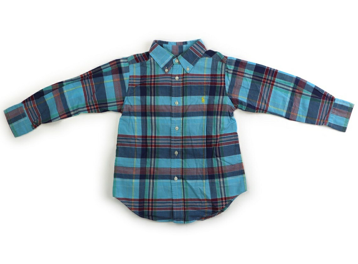 Rakuten - ラルフローレン Ralph Lauren シャツ・ブラウス 110 男の子 格子柄　ブルー　黄 子供服 ベビー服 キッズ アウトレット ユーズド 【中古】キッズ・ベビー・マタニティ