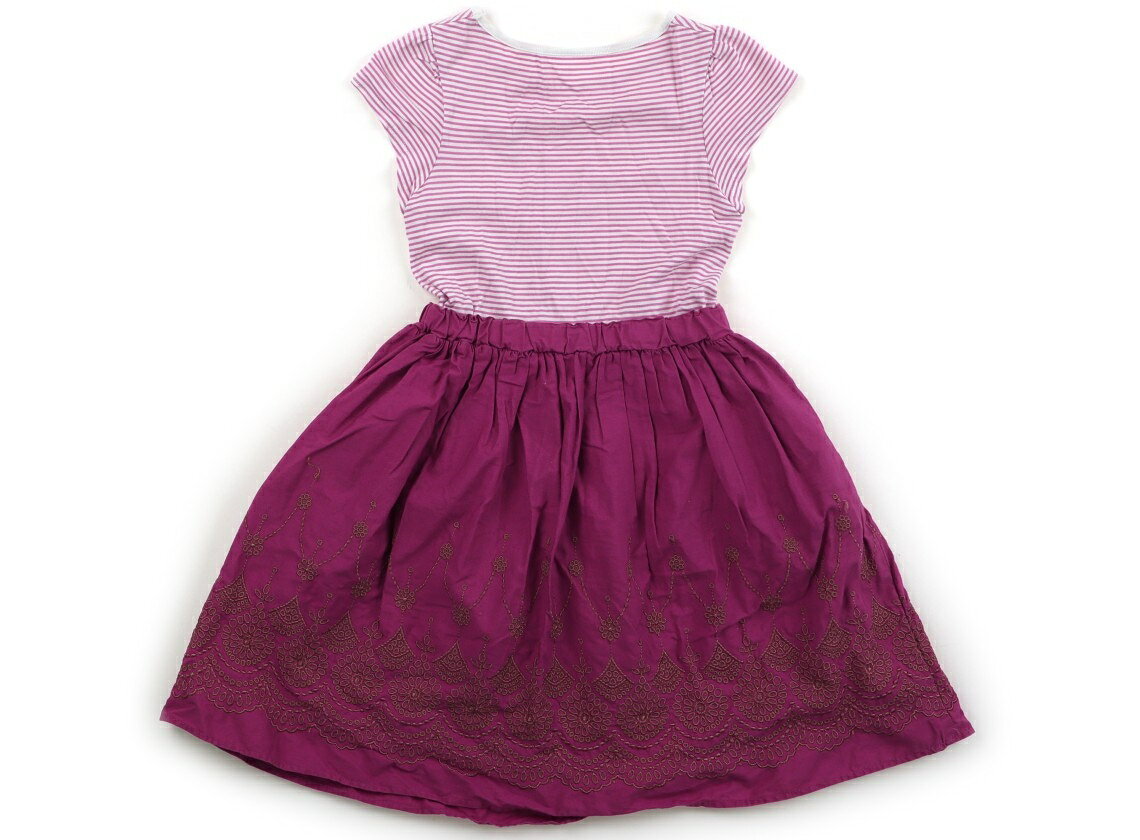 CarryOnの組曲 Kumikyoku ワンピース 110 女の子 ボーダー　ピンク紫 子供服 ベビー服 キッズ アウトレット ユーズド 【中古】キッズ・ベビー・マタニティ｜アングル2