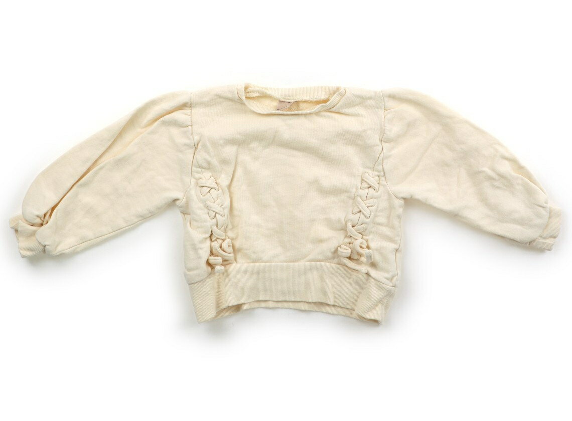 Other - プティマイン petit main トレーナー・プルオーバー 110 女の子 クリーム　ブランドロゴ 子供服 ベビー服 キッズ アウトレット ユーズド 【中古】キッズ・ベビー・マタニティ