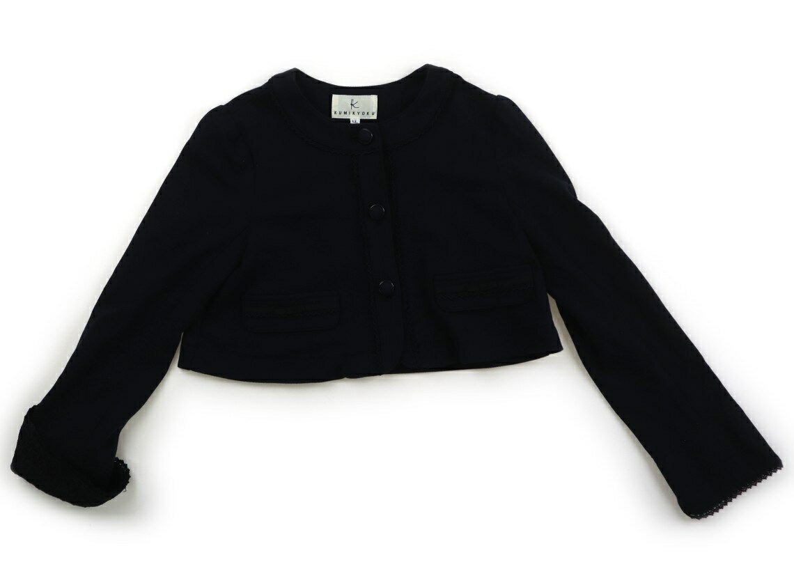 組曲 Kumikyoku ジャケット・ブレザー 130 女の子 ネイビー 子供服 ベビー服 キッズ アウトレット ユーズド 【中古】キッズ・ベビー・マタニティ