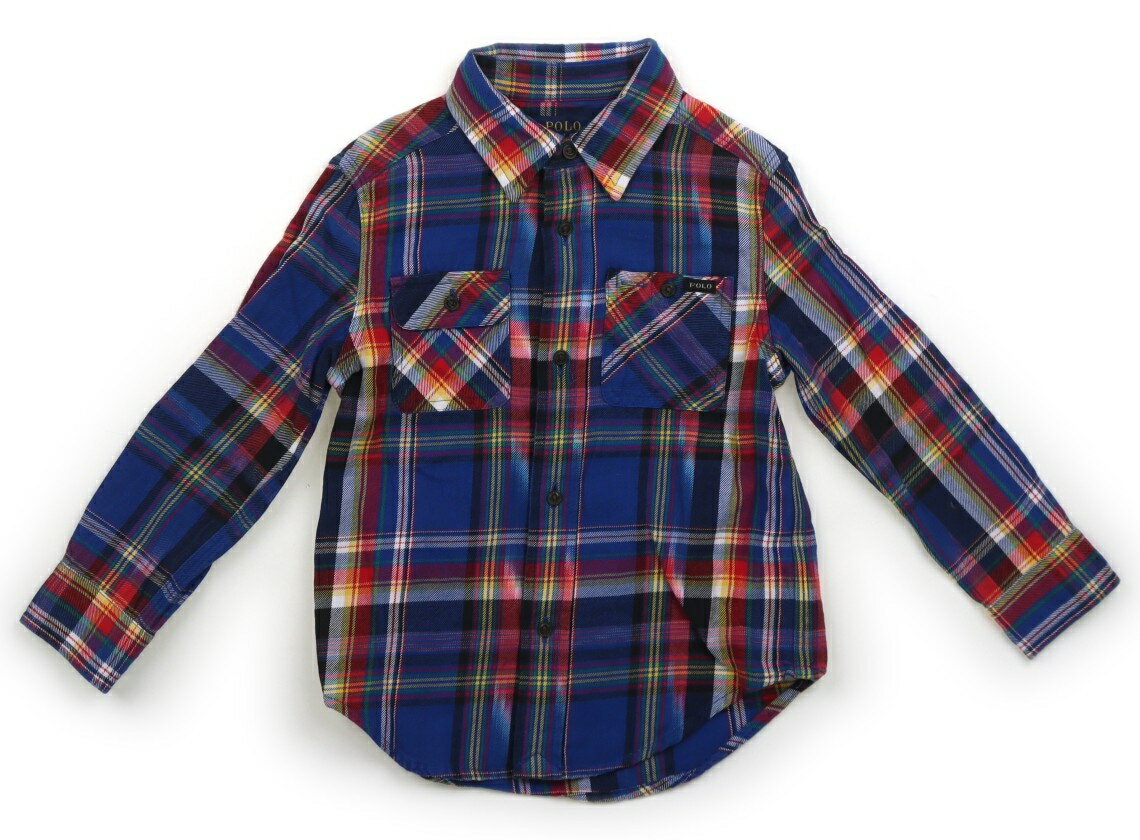 Rakuten - ポロラルフローレン POLO RALPH LAUREN シャツ・ブラウス 100 男の子 青、赤、チェック柄 子供服 ベビー服 キッズ アウトレット ユーズド 【中古】キッズ・ベビー・マタニティ