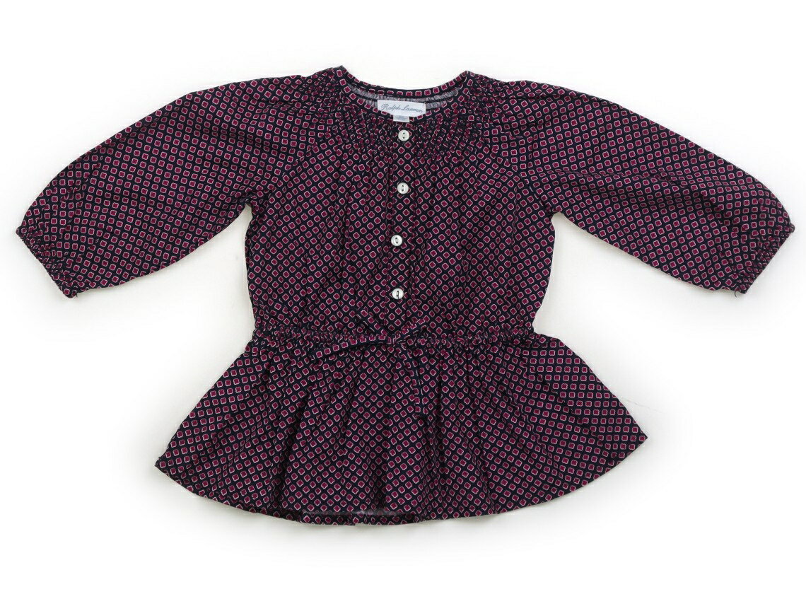 ラルフローレン Ralph Lauren シャツ・ブラウス 70 女の子 ネイビー、ピンクの花柄 子供服 ベビー服 キッズ アウトレット ユーズド 【中古】キッズ・ベビー・マタニティ
