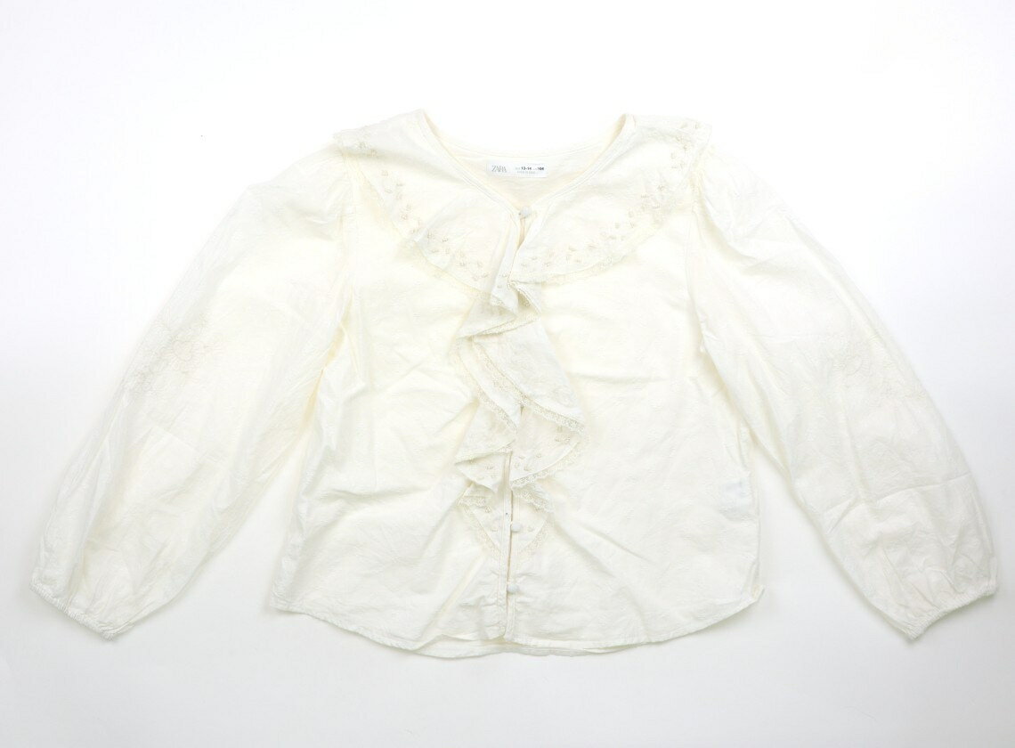 Rakuten - ザラ ZARA シャツ・ブラウス 160 女の子 白 子供服 ベビー服 キッズ アウトレット ユーズド 【中古】キッズ・ベビー・マタニティ