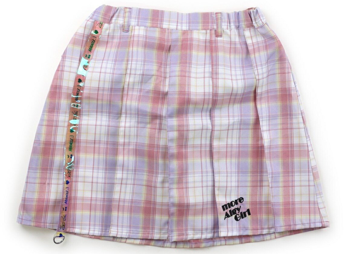 アルジー ALGY スカート 160 女の子 ピンク、チェック柄 子供服 ベビー服 キッズ アウトレット ユーズド 【中古】キッズ・ベビー・マタニティ