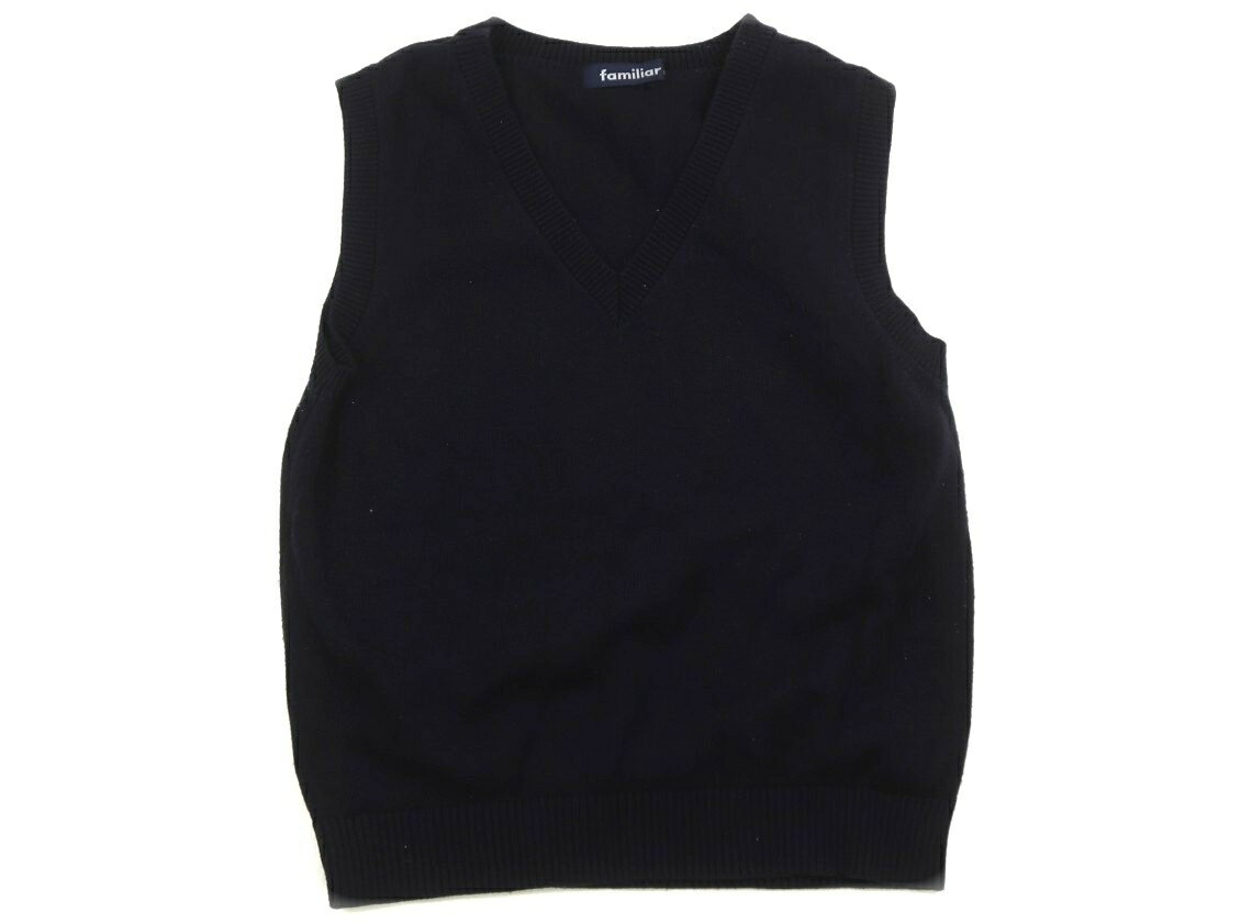 ファミリア familiar ベスト 120 男の子 ネイビー 子供服 ベビー服 キッズ アウトレット ユーズド 【中古】キッズ・ベビー・マタニティ