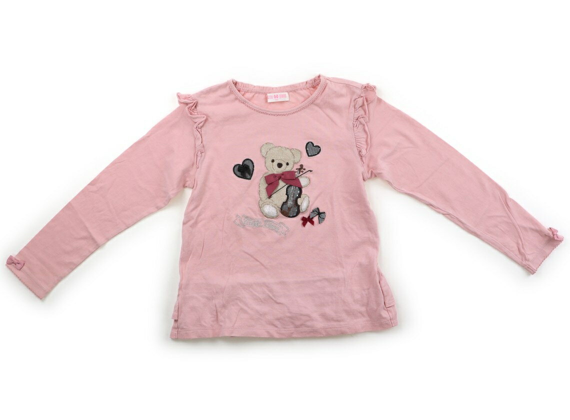 メゾピアノ mezzo piano Tシャツ・カットソー 140 女の子 ピンク・クマ 子供服 ベビー服 キッズ アウトレット ユーズド 【中古】キッズ・ベビー・マタニティ