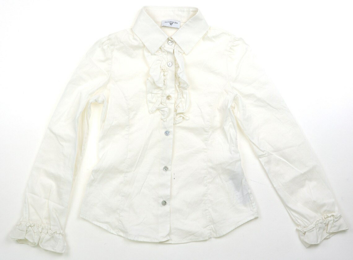 モナリザ MONNALISA シャツ・ブラウス 120 女の子 生成り 子供服 ベビー服 キッズ アウトレット ユーズド 【中古】キッズ・ベビー・マタニティ