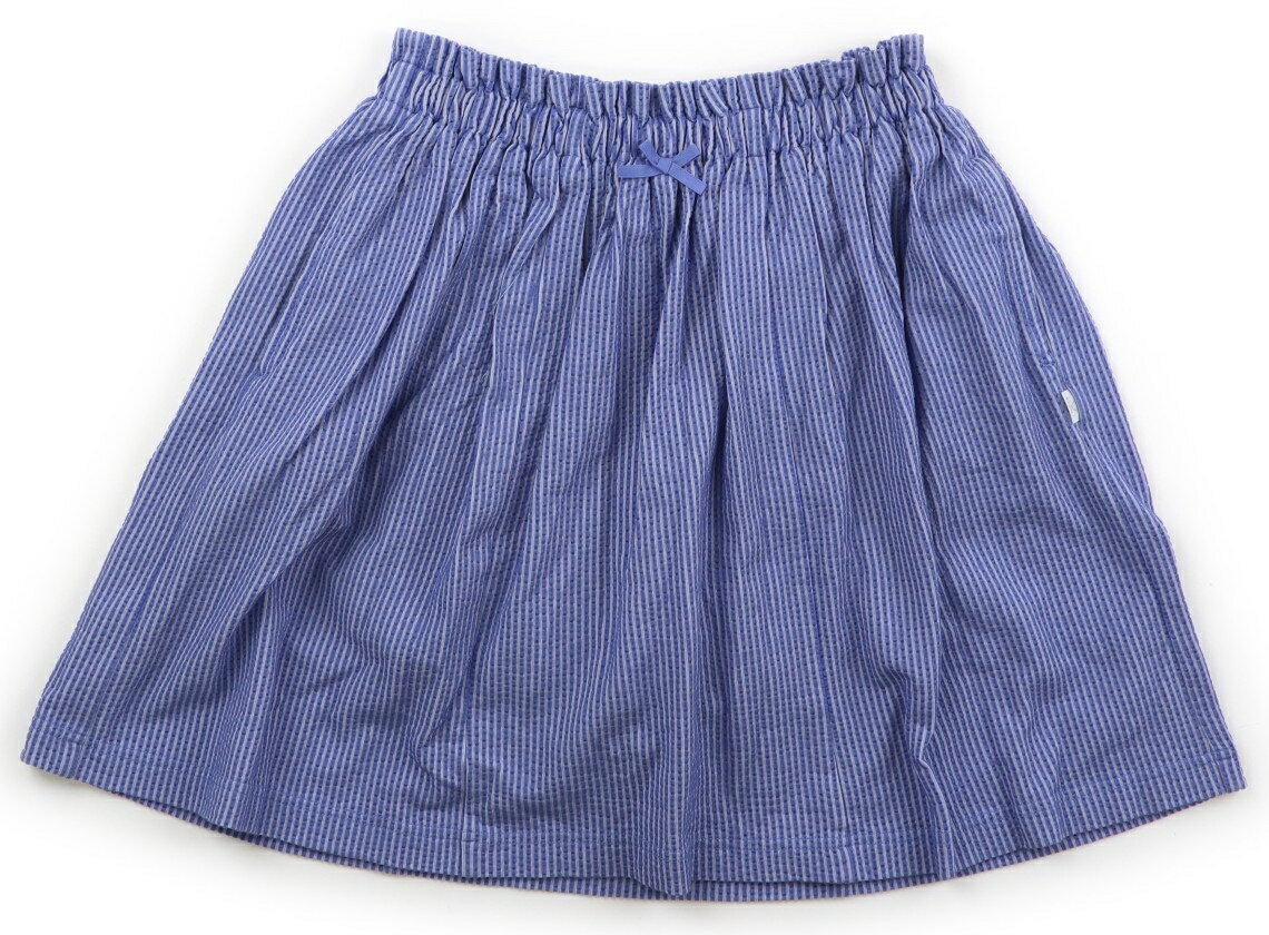 組曲 Kumikyoku スカート 150 女の子 ブルー・ストライプ 子供服 ベビー服 キッズ アウトレット ユーズド 【中古】キッズ・ベビー・マタニティ