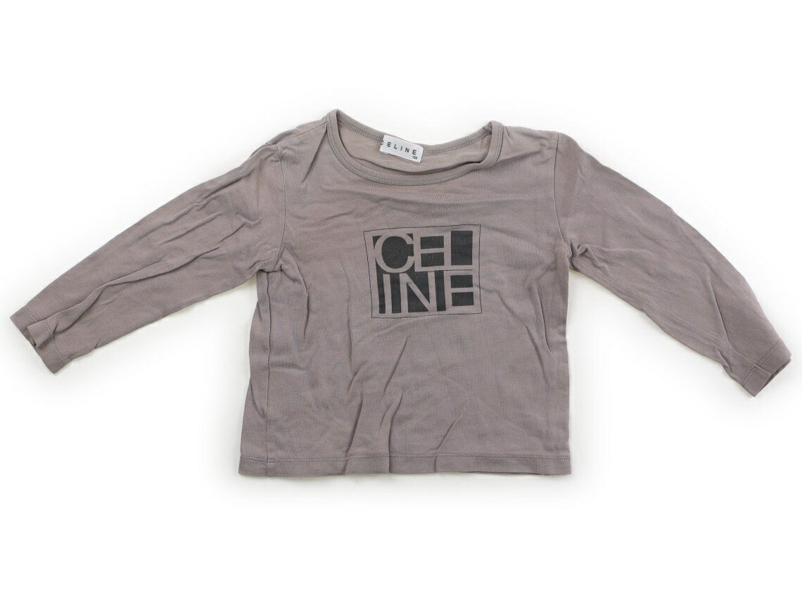 セリーヌ CELINE Tシャツ・カットソー 100 男の子 グレージュ・ダークブルー 子供服 ベビー服 キッズ アウトレット ユーズド 【中古】キッズ・ベビー・マタニティ