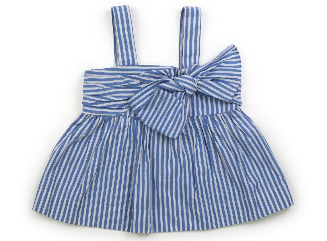 プティマイン petit main タンクトップ・キャミソール 110 女の子 ブルー・ストライプ 子供服 ベビー服 キッズ アウトレット ユーズド 【中古】キッズ・ベビー・マタニティ
