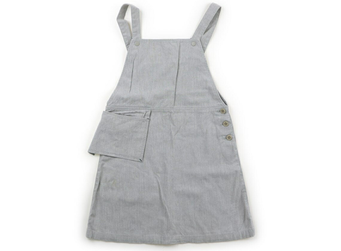コムサデモード COMME CA DU MODE ジャンパースカート 130 女の子 グレー 子供服 ベビー服 キッズ アウトレット ユーズド 【中古】キッズ・ベビー・マタニティ