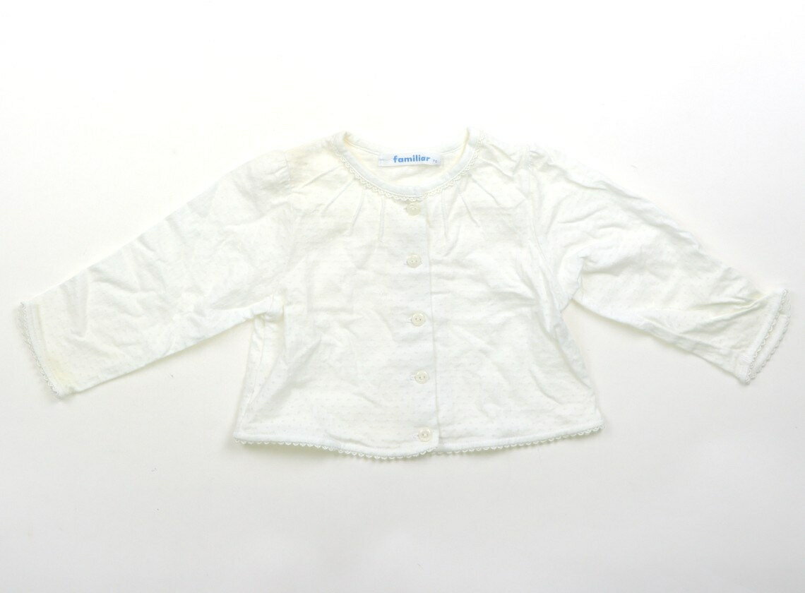 ファミリア familiar カーディガン 70 女の子 オフホワイト、レース 子供服 ベビー服 キッズ アウトレット ユーズド 【中古】キッズ・ベビー・マタニティ