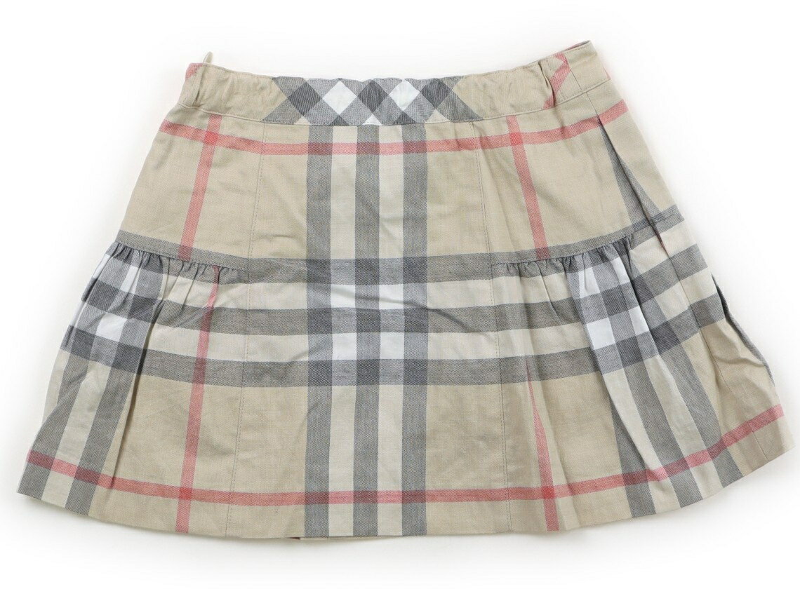 バーバリー BURBERRY スカート 110 女の子 ベージュ、黒、赤 子供服 ベビー服 キッズ アウトレット ユーズド 【中古】キッズ・ベビー・マタニティ