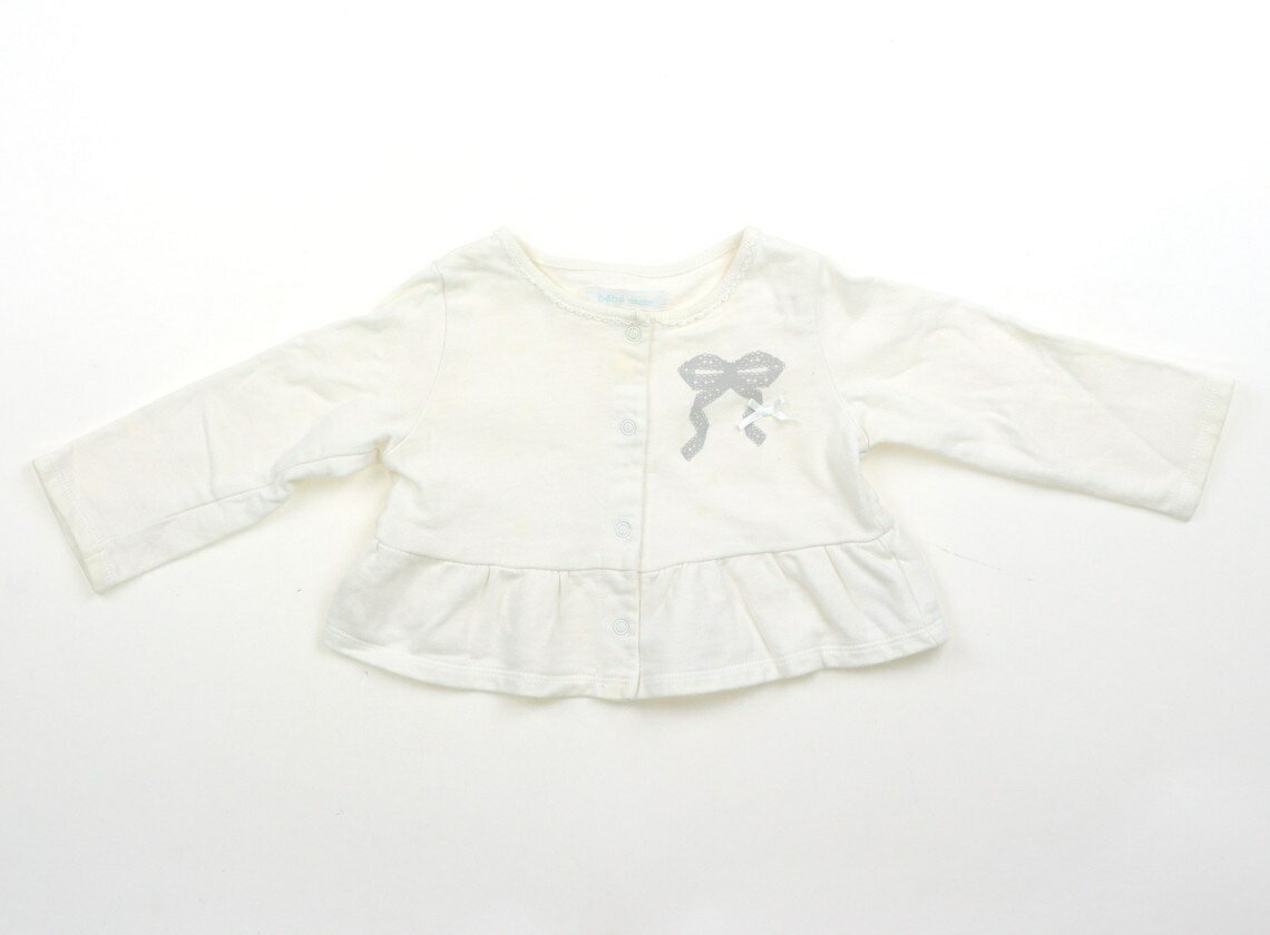べべ BeBe カーディガン 70 女の子 オフホワイト 子供服 ベビー服 キッズ アウトレット ユーズド 【中古】キッズ・ベビー・マタニティ
