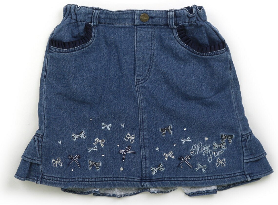 メゾピアノ mezzo piano スカート 130 女の子 ブルー 子供服 ベビー服 キッズ アウトレット ユーズド 【中古】キッズ・ベビー・マタニティ