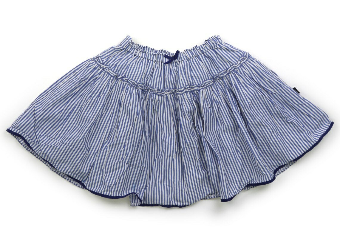 組曲 Kumikyoku スカート 110 女の子 ブルー・ホワイトストライプ 子供服 ベビー服 キッズ アウトレット ユーズド 【中古】キッズ・ベビー・マタニティ