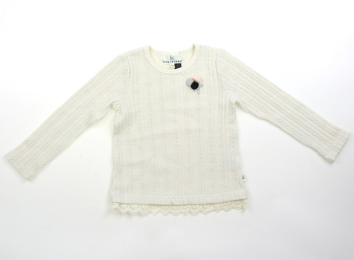 組曲 Kumikyoku Tシャツ・カットソー 110 女の子 オフホワイト 子供服 ベビー服 キッズ アウトレット ユーズド 【中古】キッズ・ベビー・マタニティ