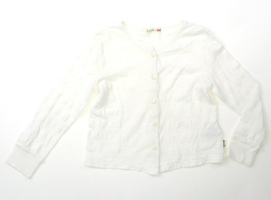 Cardigans - ニットプランナー（KP） Knit Planner(KP) カーディガン 110 女の子 ホワイト 子供服 ベビー服 キッズ アウトレット ユーズド 【中古】キッズ・ベビー・マタニティ