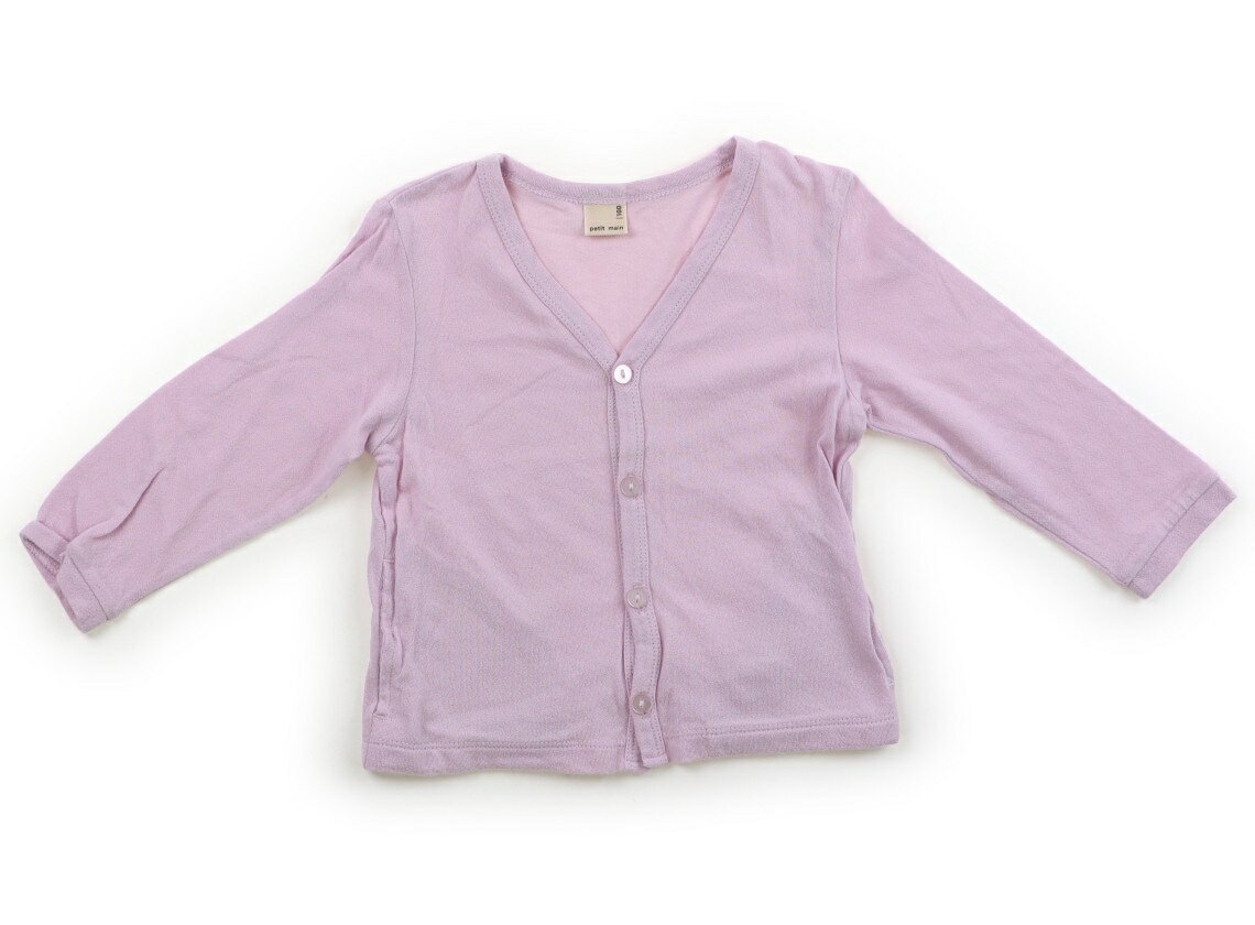 プティマイン petit main カーディガン 100 女の子 ピンク 子供服 ベビー服 キッズ...