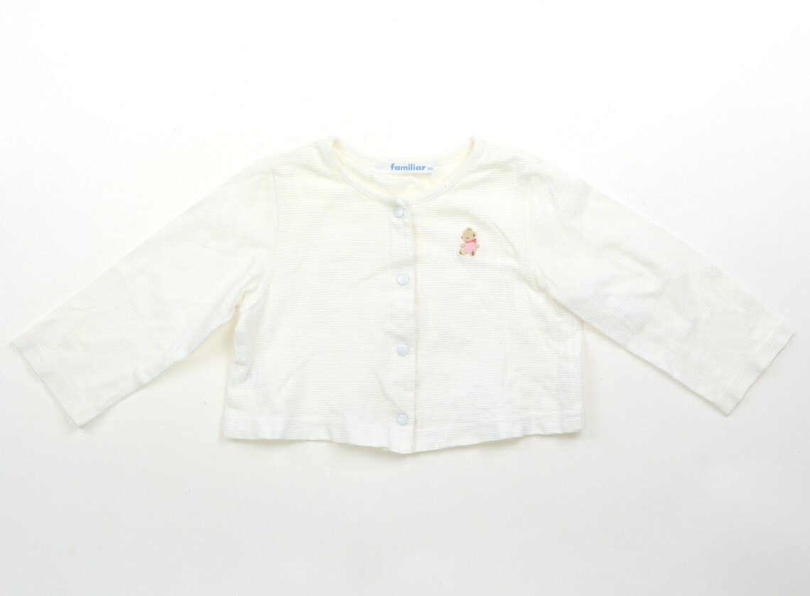 ファミリア familiar カーディガン 80 女の子 白 子供服 ベビー服 キッズ アウトレット ユーズド 【中古】キッズ・ベビー・マタニティ