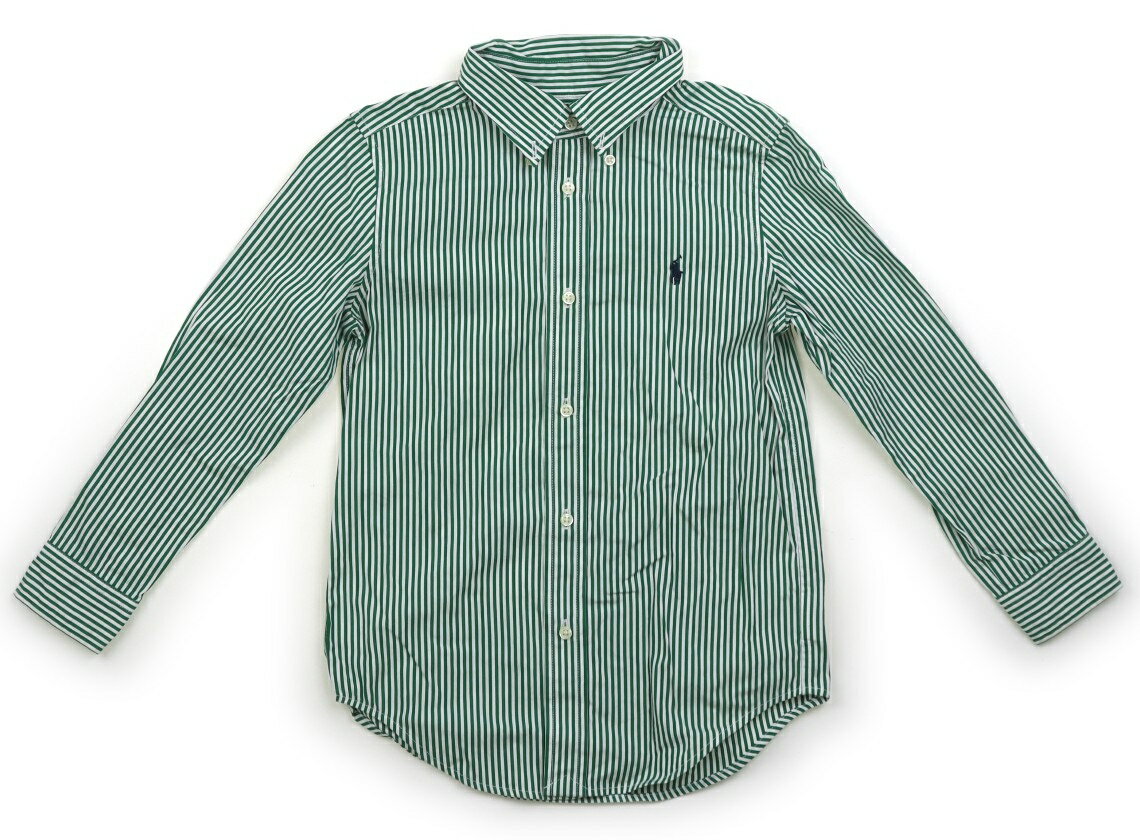Rakuten - ラルフローレン Ralph Lauren シャツ・ブラウス 120 男の子 グリーン、ストライプ 子供服 ベビー服 キッズ アウトレット ユーズド 【中古】キッズ・ベビー・マタニティ