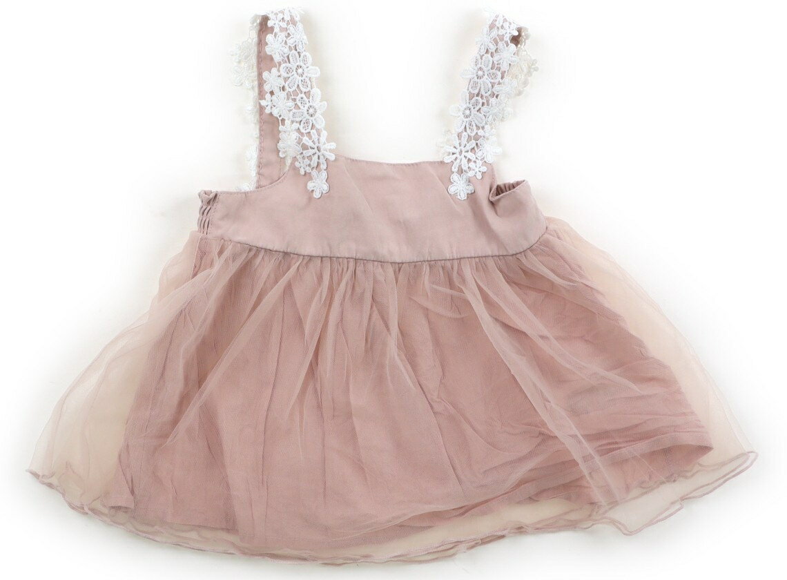 プティマイン petit main タンクトップ・キャミソール 80 女の子 ピンク、白 子供服 ベビー服 キッズ アウトレット ユーズド 【中古】キッズ・ベビー・マタニティ