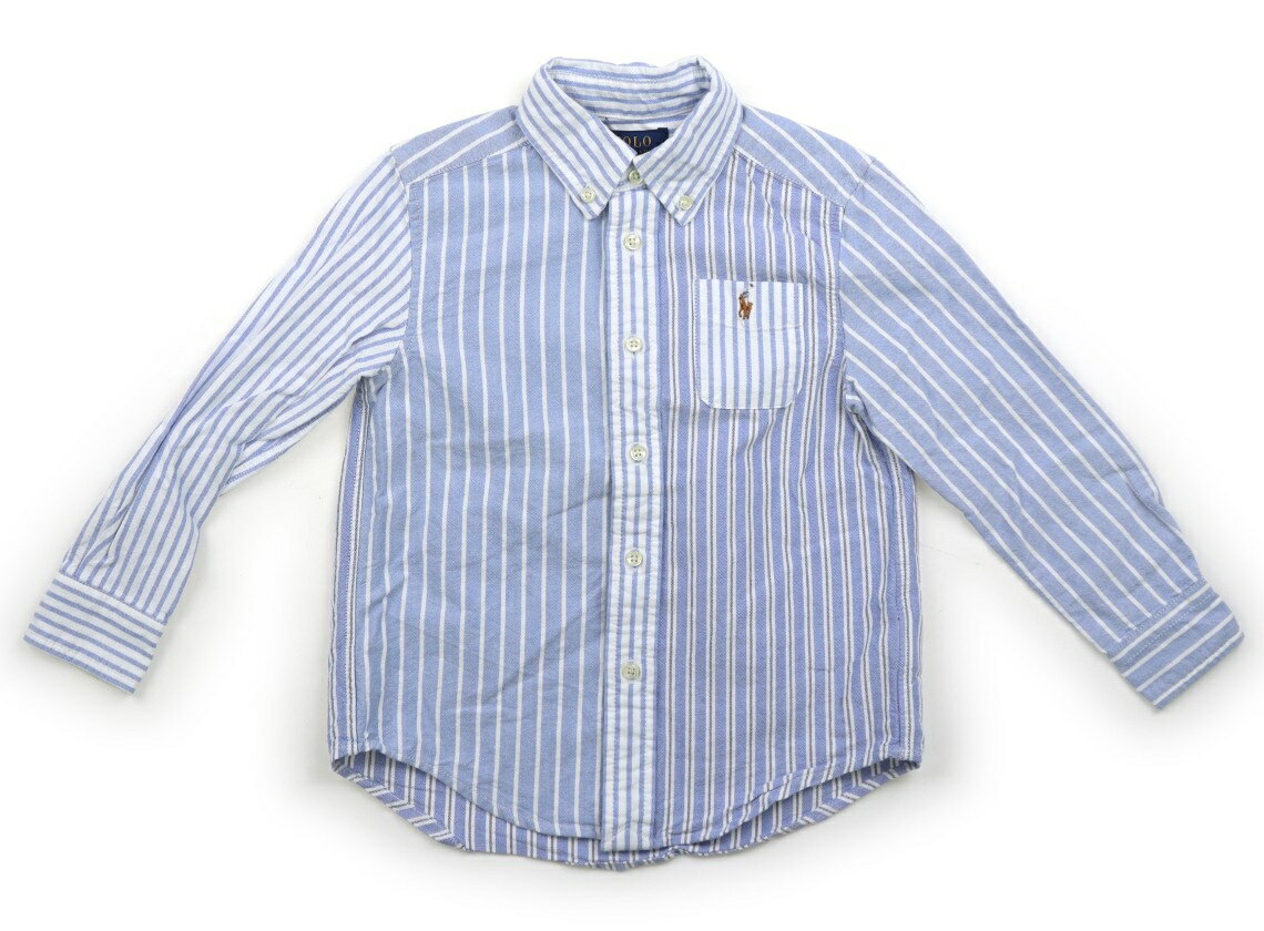ポロラルフローレン POLO RALPH LAUREN シャツ・ブラウス 110 男の子 水色、白 子供服 ベビー服 キッズ アウトレット ユーズド 【中古】キッズ・ベビー・マタニティ