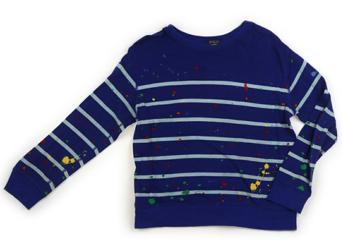 　ブランド 　POLO RALPH LAUREN(ポロラルフローレン) 　カテゴリー 　トレーナー・プルオーバー 　サイズ 　150サイズ 　色 　ボーダー柄ペイントブルー 　状態 　★★★ 　記名 　なし 　ジャンル 　Boy 実際のサイズ表記はM。毛羽立ちがありますが、まだまだ普段着として活躍してくれそうです。 ＊【状態】【サイズ】に関しての詳しい説明はこちら