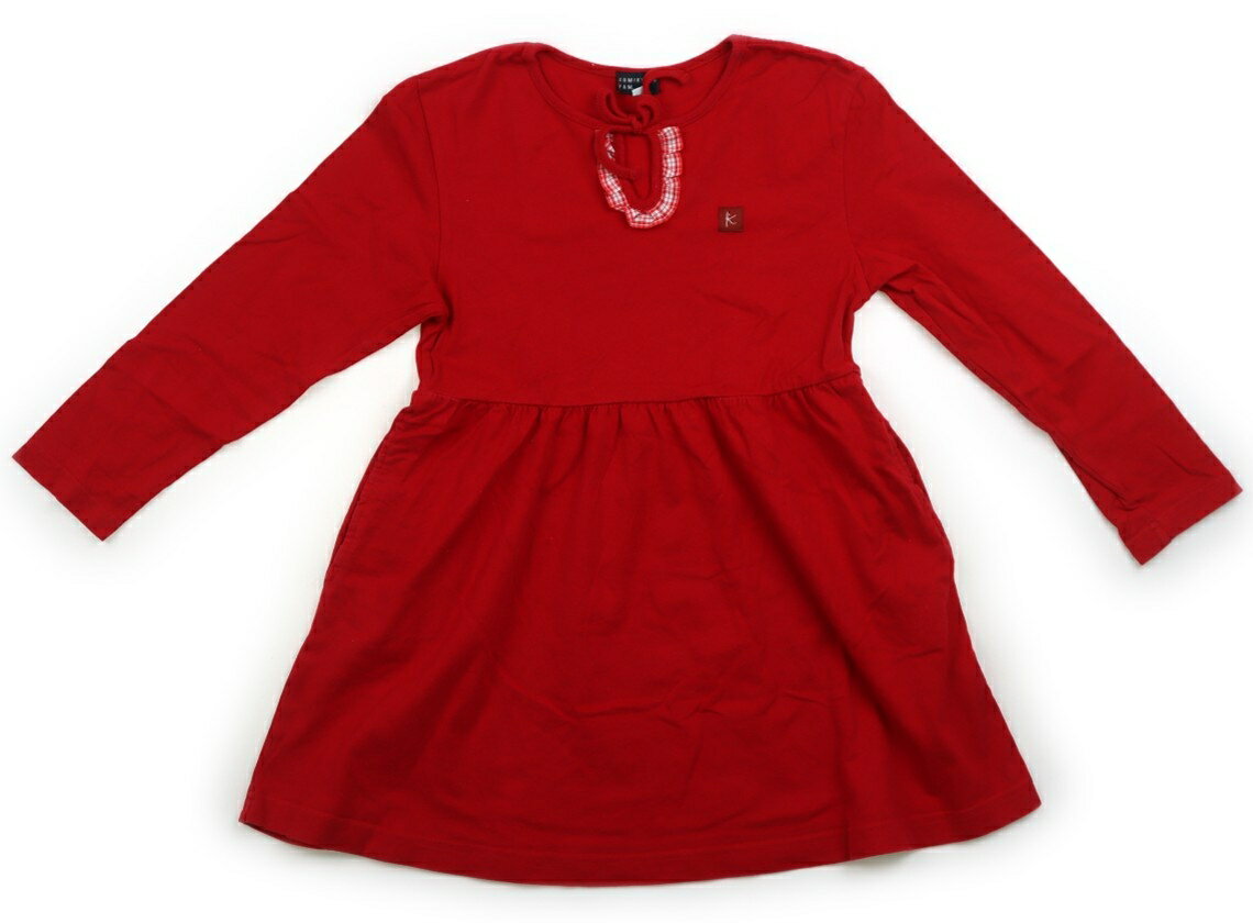 組曲 Kumikyoku ワンピース 130 女の子 レッド 子供服 ベビー服 キッズ アウトレット ユーズド 【中古】キッズ・ベビー・マタニティ