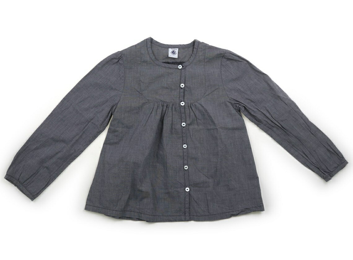 プチバトー PETIT BATEAU シャツ・ブラウス 110 女の子 グレー 子供服 ベビー服 キッズ アウトレット ユーズド 【中古】キッズ・ベビー・マタニティ