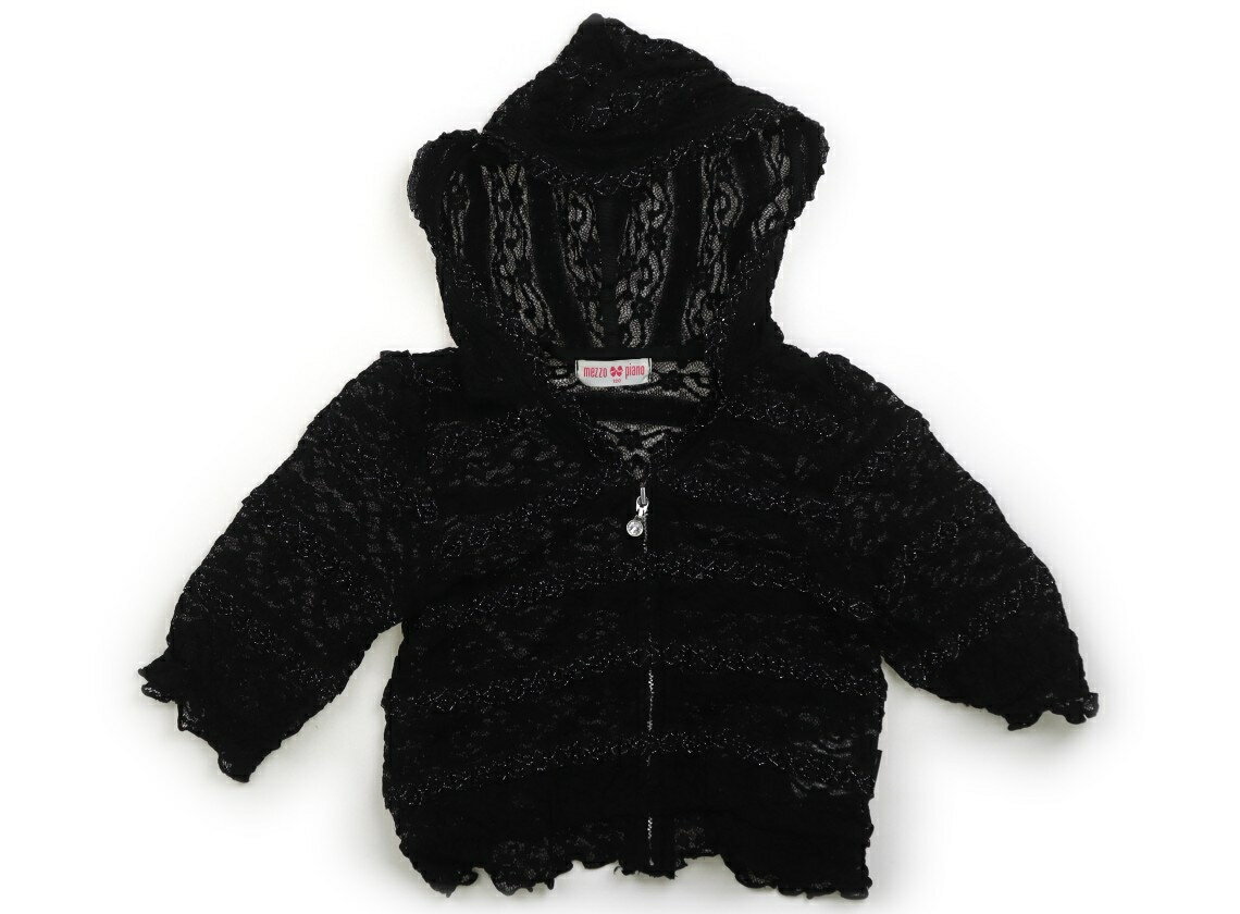 　ブランド 　mezzo piano(メゾピアノ) 　カテゴリー 　パーカー 　サイズ 　120サイズ 　色 　ブラック 　状態 　★★（返品不可） 　記名 　なし 　ジャンル 　Girl ポリエステルのレースニット。袖半端丈。前に茶色い目立つ汚れがありますが、まだまだお使いいただけます。 ＊【状態】【サイズ】に関しての詳しい説明はこちら