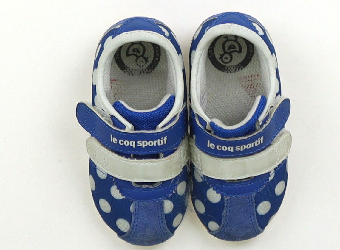 Le Coq - ルコックスポルティフ le coq sportif スニーカー 靴13cm〜 男の子 ブルー、白、ドット 子供服 ベビー服 キッズ アウトレット ユーズド 【中古】キッズ・ベビー・マタニティ