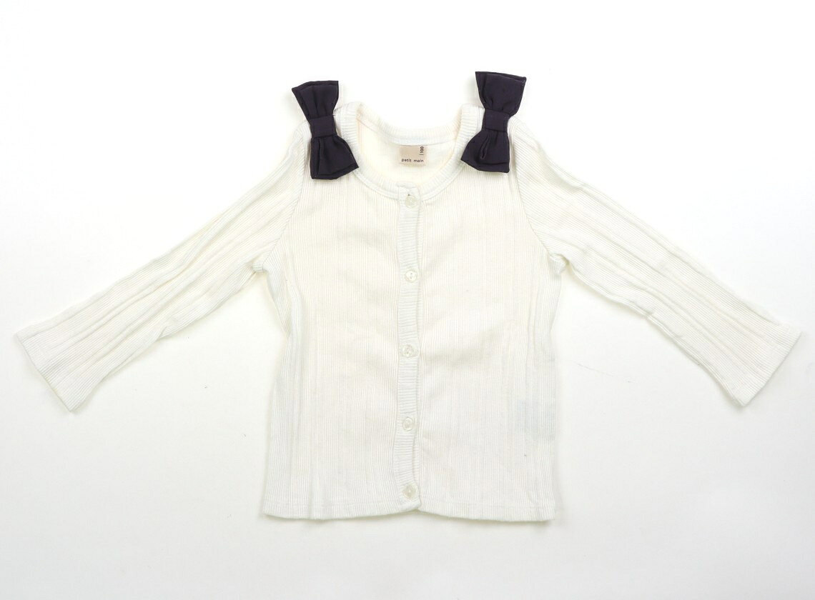 プティマイン petit main カーディガン 100 女の子 オフホワイト 子供服 ベビー服 ...