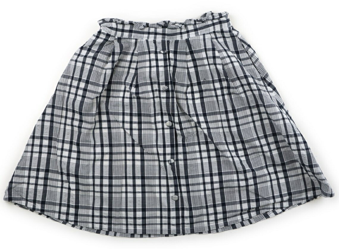 ポンポネット pom ponette スカート 160 女の子 チェック柄ネイビーホワイト 子供服 ベビー服 キッズ アウトレット ユーズド 【中古】キッズ・ベビー・マタニティ