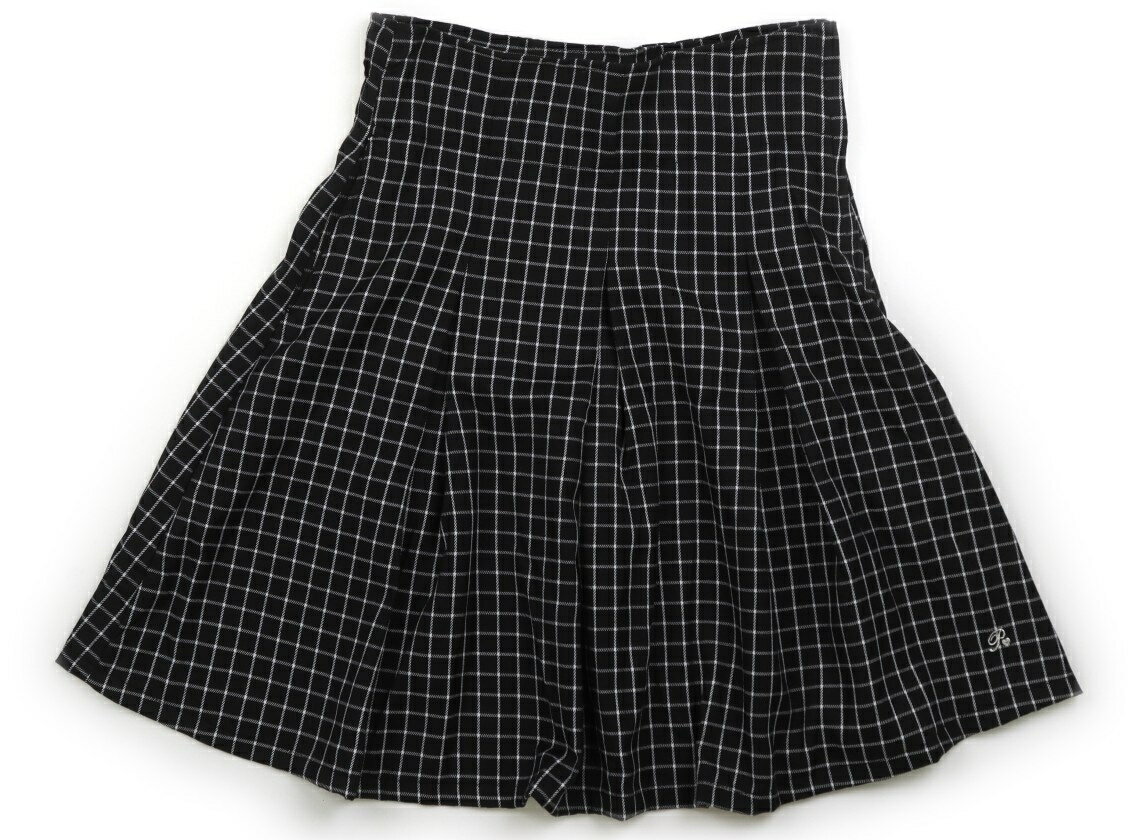 Rakuten - ポンポネット pom ponette スカート 160 女の子 ブラック・格子柄 子供服 ベビー服 キッズ アウトレット ユーズド 【中古】キッズ・ベビー・マタニティ