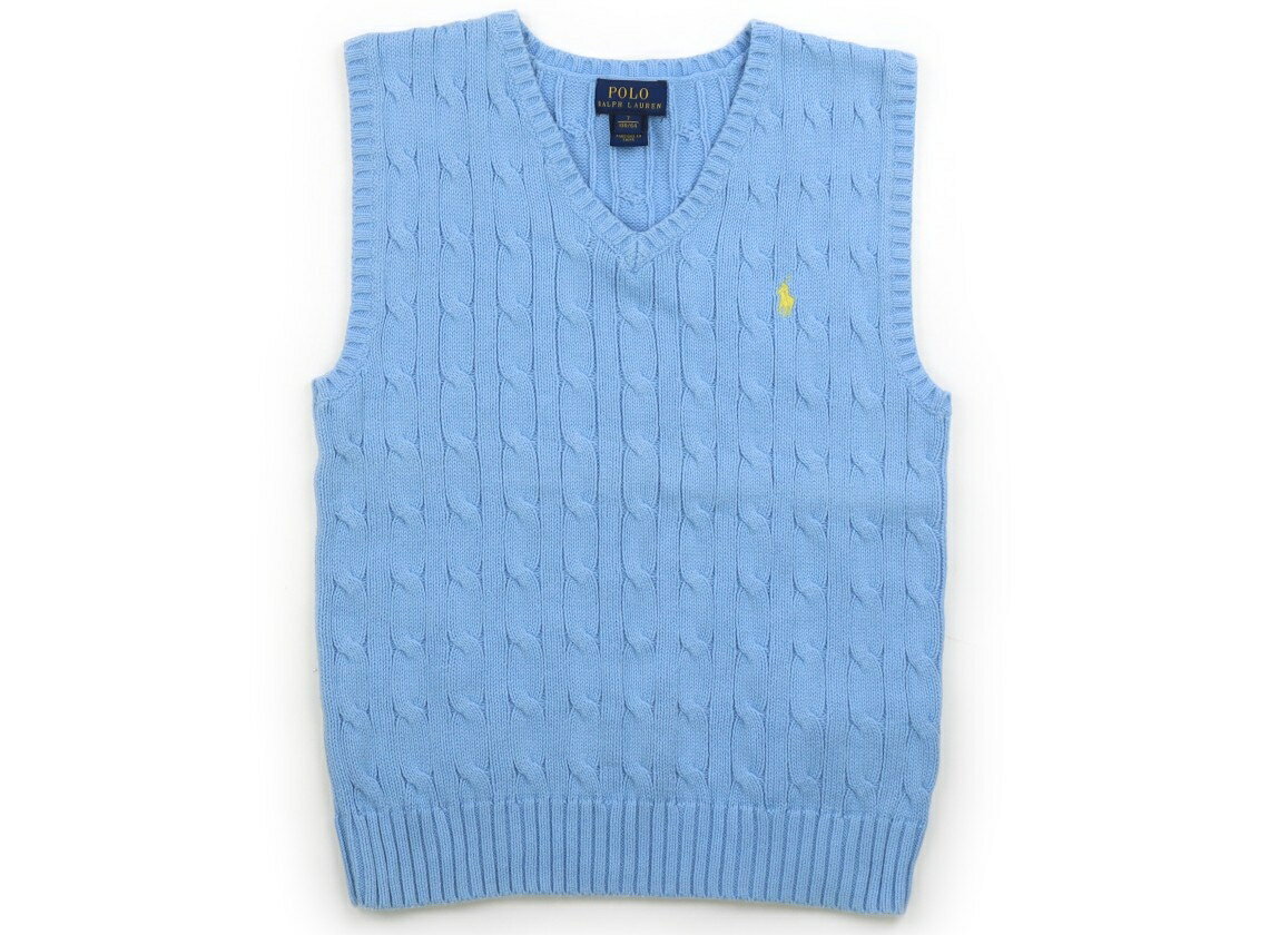 ポロラルフローレン POLO RALPH LAUREN ベスト 130 男の子 ライトブルー 子供服 ベビー服 キッズ アウトレット ユーズド 【中古】キッズ・ベビー・マタニティ