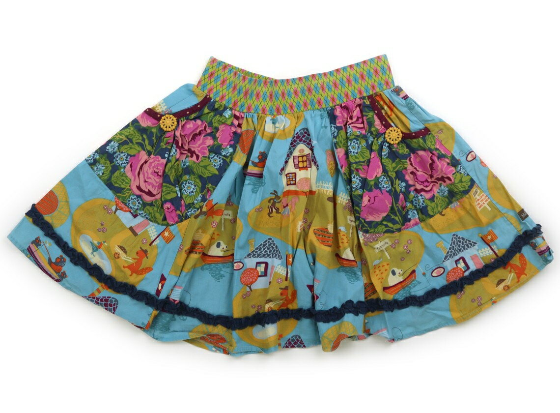 マチルダジェーン Matilda Jane スカート 140 女の子 ライトブルー他・総柄 子供服 ベビー服 キッズ アウトレット ユーズド 【中古】キッズ・ベビー・マタニティ