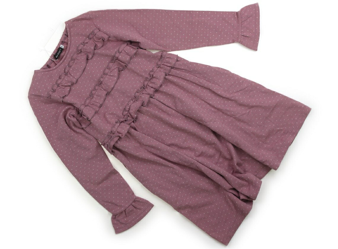 Dresses - べべ BeBe ワンピース 140 女の子 くすみピンク 子供服 ベビー服 キッズ アウトレット ユーズド 【中古】キッズ・ベビー・マタニティ