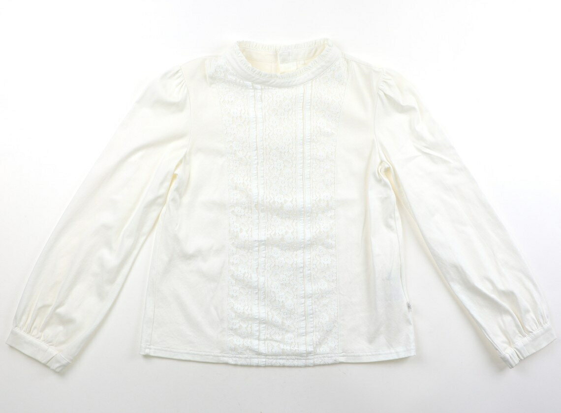 組曲 Kumikyoku Tシャツ・カットソー 160 女の子 オフホワイト、レース、フリル 子供服 ベビー服 キッズ アウトレット ユーズド 【中古】キッズ・ベビー・マタニティ